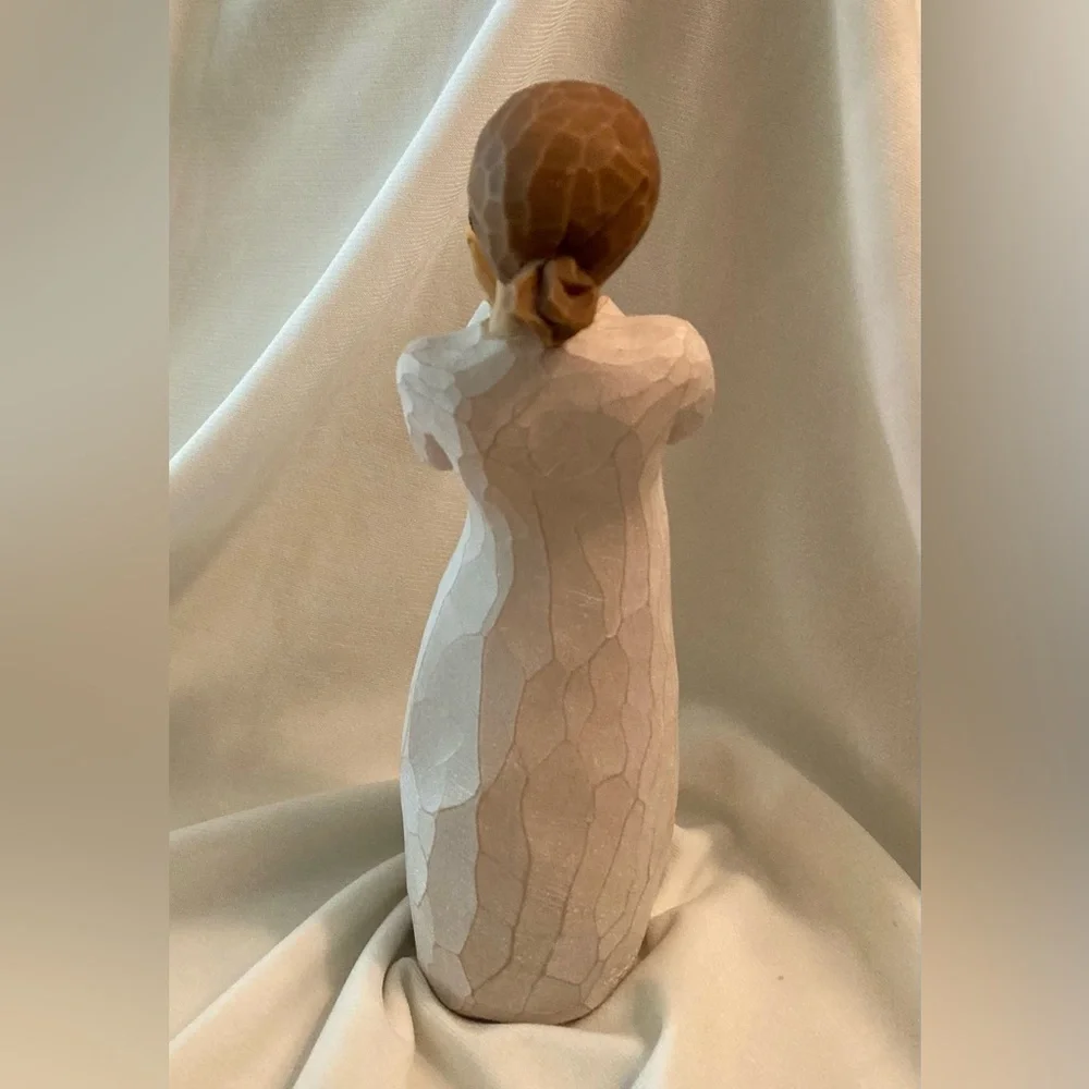 Willow Tree Lots of Love Figurine with Triple Silver Heart Size 5.25”